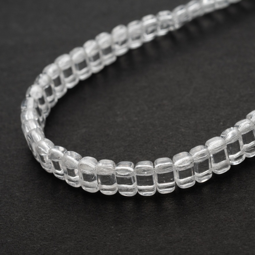 画像1: 【チェコメイト】ブリック 3x6mm クリスタル (1)