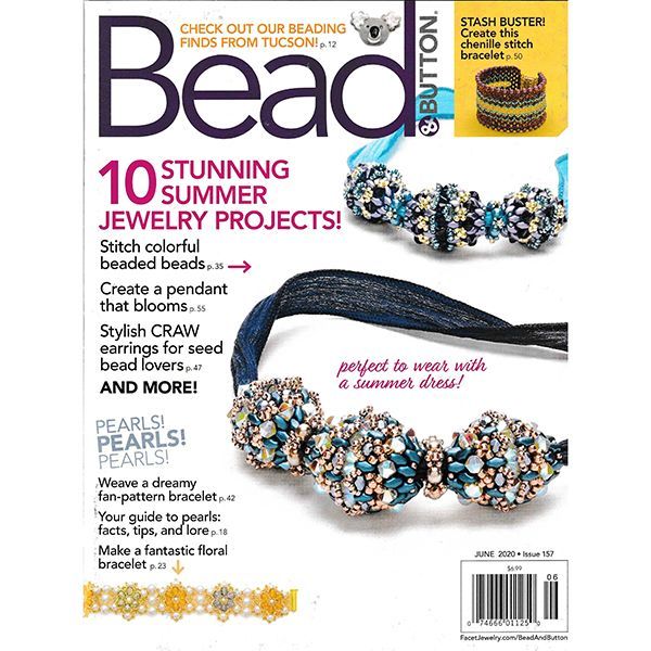 画像1: 【現品限り】Bead & Button 2020年6月号 (1)