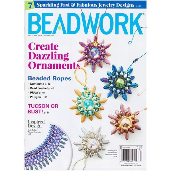 画像1: 【現品限り】BEADWORK 2019年12月号 (1)