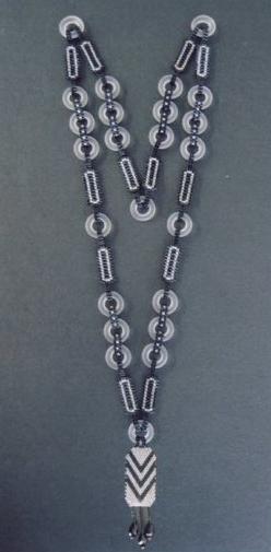 画像1: 【50%OFF】Art Deco Rings Necklace White (1)