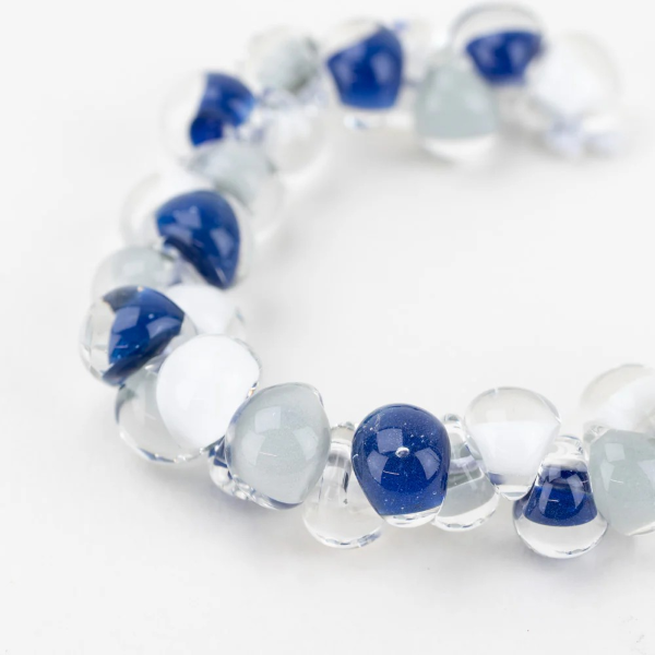 画像1: 【5粒】ティアドロップビーズ 【Arctic Nightfall】 (1)